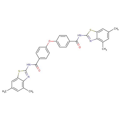 N-(4,6-dimethyl-1,3-benzothiazol-2-yl)-4-{4-[(4,6-dimethyl-1,3-benzothiazol-2-yl)carbamoyl]phenoxy}benzamide