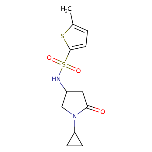 N-(1-cyclopropyl-5-oxopyrrolidin-3-yl)-5-methylthiophene-2-sulfonamide