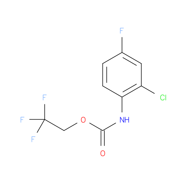 2,2,2-trifluoroethyl N-(2-chloro-4-fluorophenyl)carbamate