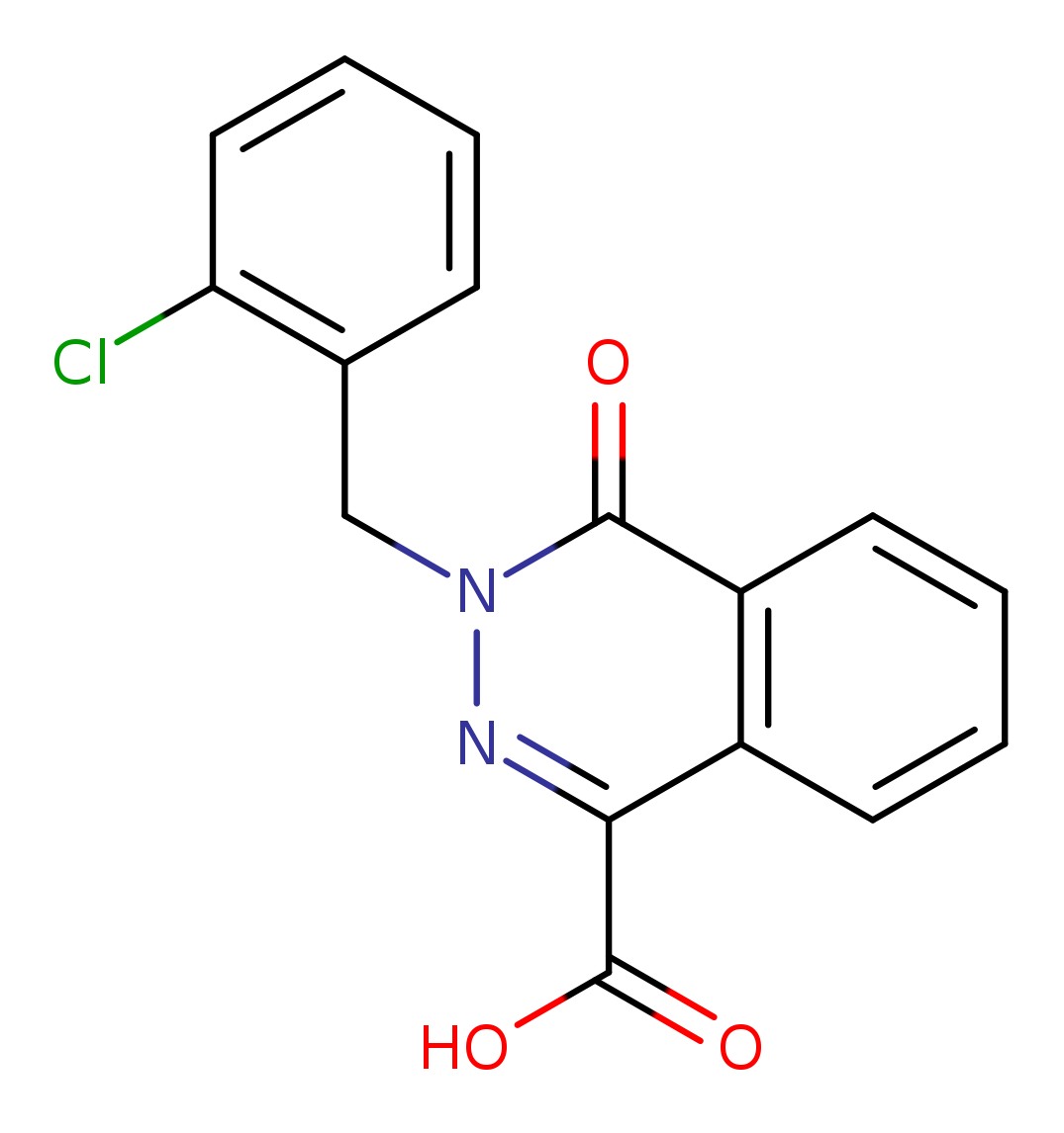 3-[(2-chlorophenyl)methyl]-4-oxo-3,4-dihydrophthalazine-1-carboxylic acid