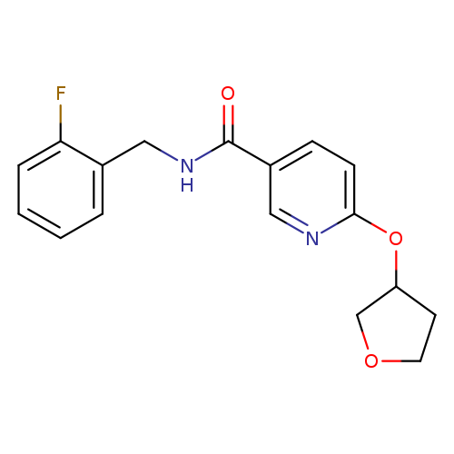 N-[(2-fluorophenyl)methyl]-6-(oxolan-3-yloxy)pyridine-3-carboxamide