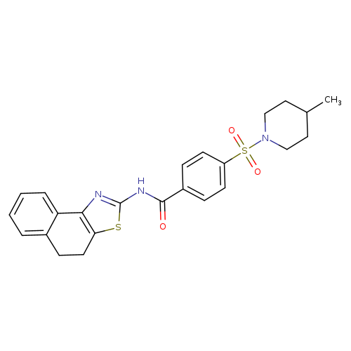 4-[(4-methylpiperidin-1-yl)sulfonyl]-N-{4H,5H-naphtho[1,2-d][1,3]thiazol-2-yl}benzamide