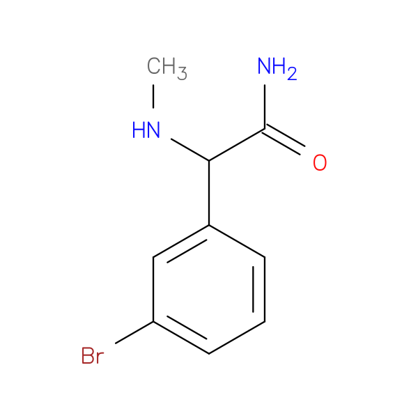 2-(3-Bromophenyl)-2-(methylamino)acetamide