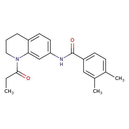 3,4-dimethyl-N-(1-propanoyl-1,2,3,4-tetrahydroquinolin-7-yl)benzamide