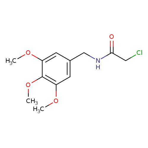 2-chloro-N-[(3,4,5-trimethoxyphenyl)methyl]acetamide