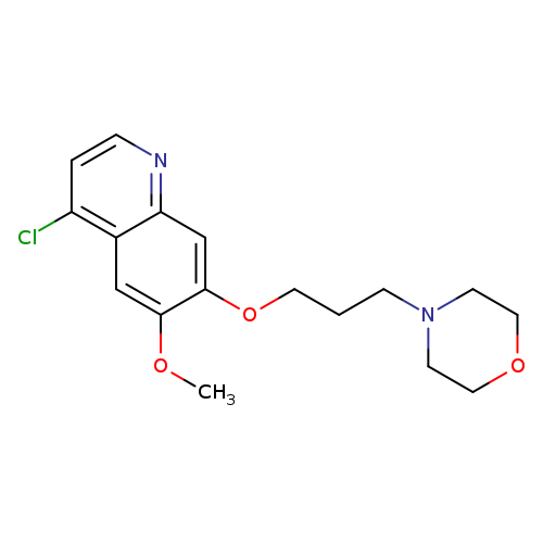 4-chloro-6-(Methyloxy)-7-{[3-(4-Morpholinyl)propyl]oxy}quinoline