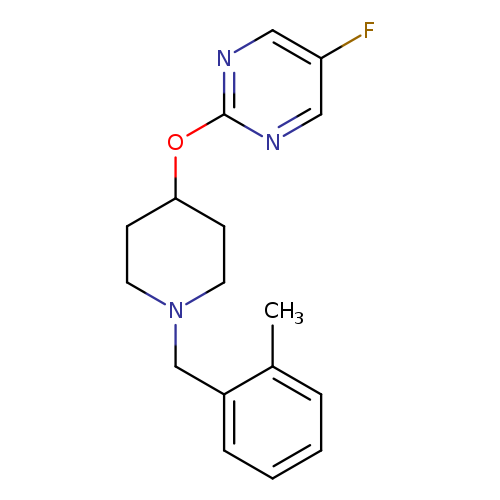 5-fluoro-2-({1-[(2-methylphenyl)methyl]piperidin-4-yl}oxy)pyrimidine