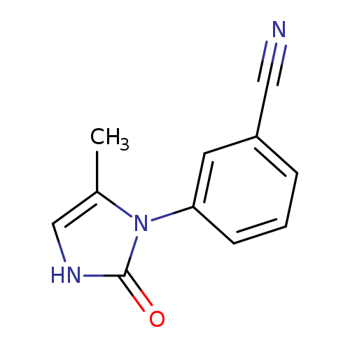 3-(5-methyl-2-oxo-2,3-dihydro-1H-imidazol-1-yl)benzonitrile
