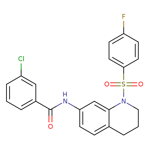 3-chloro-N-[1-(4-fluorobenzenesulfonyl)-1,2,3,4-tetrahydroquinolin-7-yl]benzamide