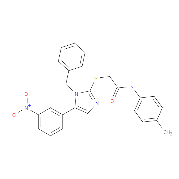 2-{[1-benzyl-5-(3-nitrophenyl)-1H-imidazol-2-yl]sulfanyl}-N-(4-methylphenyl)acetamide