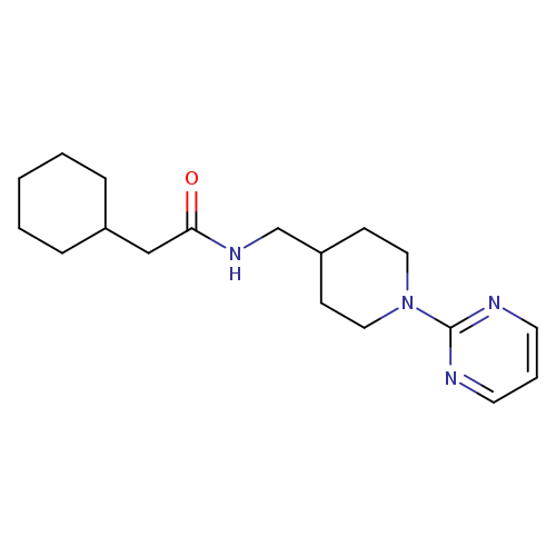 2-cyclohexyl-N-{[1-(pyrimidin-2-yl)piperidin-4-yl]methyl}acetamide