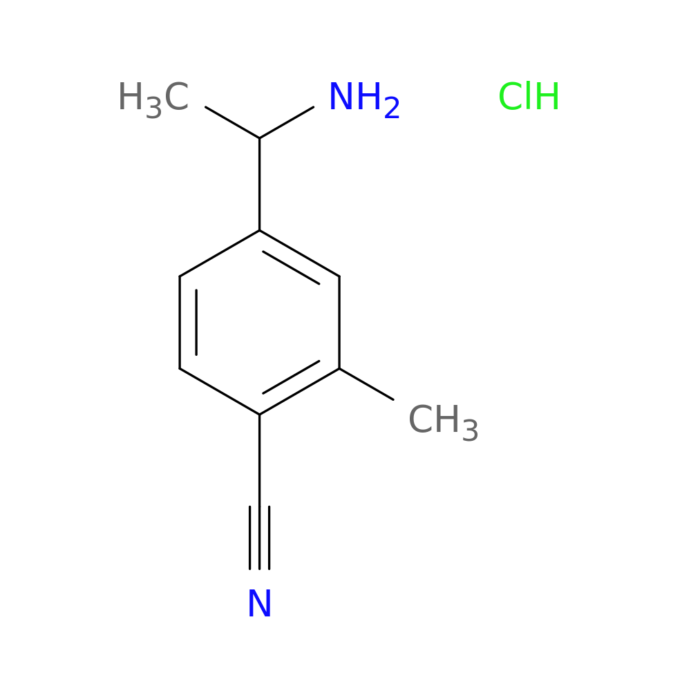4-(1-aminoethyl)-2-methylbenzonitrile hydrochloride