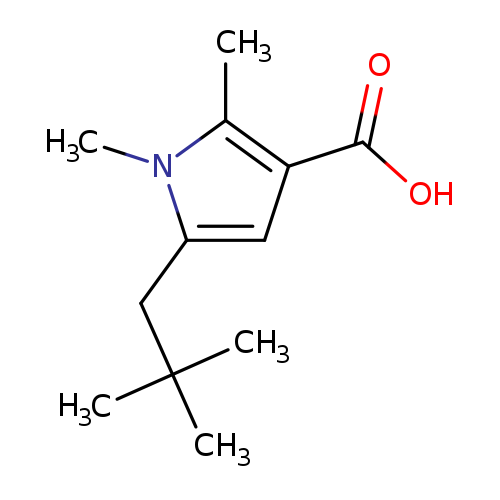 5-(2,2-dimethylpropyl)-1,2-dimethyl-1H-pyrrole-3-carboxylic acid