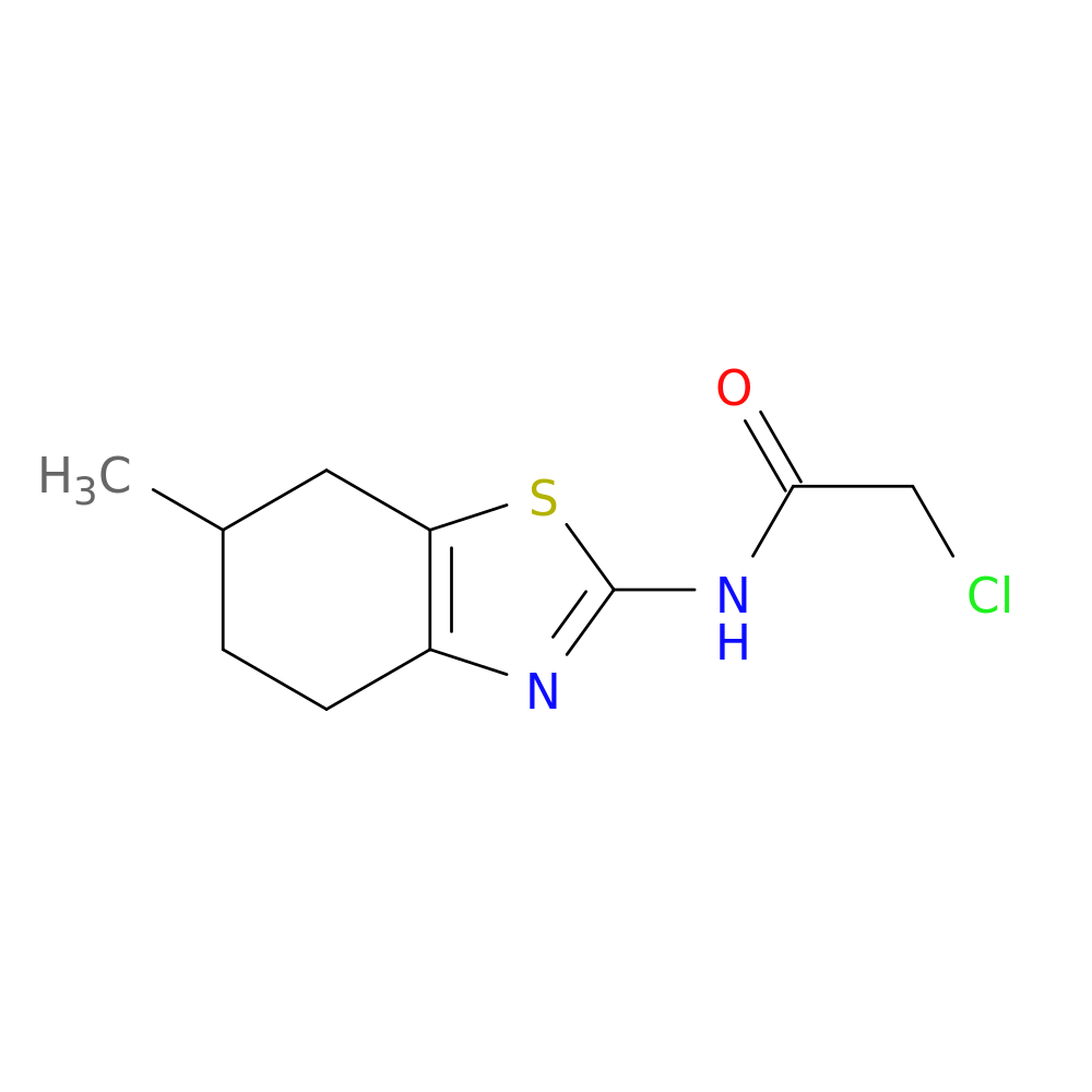 2-Chloro-N-(6-methyl-4,5,6,7-tetrahydrobenzo[d]thiazol-2-yl)acetamide