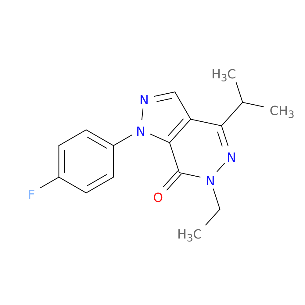 6-ethyl-1-(4-fluorophenyl)-4-(propan-2-yl)-1H,6H,7H-pyrazolo[3,4-d]pyridazin-7-one