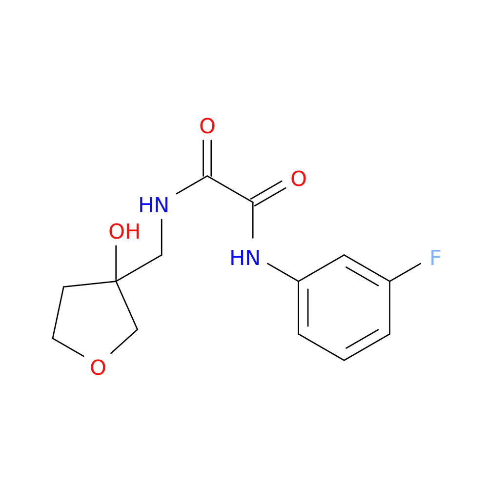 N'-(3-fluorophenyl)-N-[(3-hydroxyoxolan-3-yl)methyl]ethanediamide