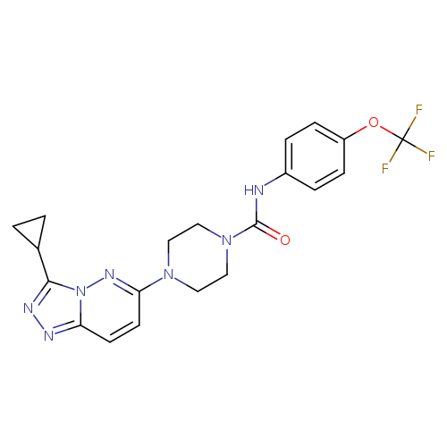 4-{3-cyclopropyl-[1,2,4]triazolo[4,3-b]pyridazin-6-yl}-N-[4-(trifluoromethoxy)phenyl]piperazine-1-carboxamide