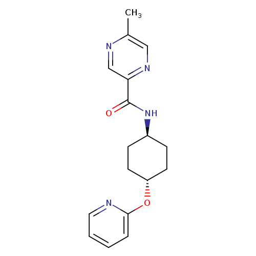 5-methyl-N-[(1r,4r)-4-(pyridin-2-yloxy)cyclohexyl]pyrazine-2-carboxamide