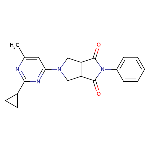 5-(2-cyclopropyl-6-methylpyrimidin-4-yl)-2-phenyl-octahydropyrrolo[3,4-c]pyrrole-1,3-dione