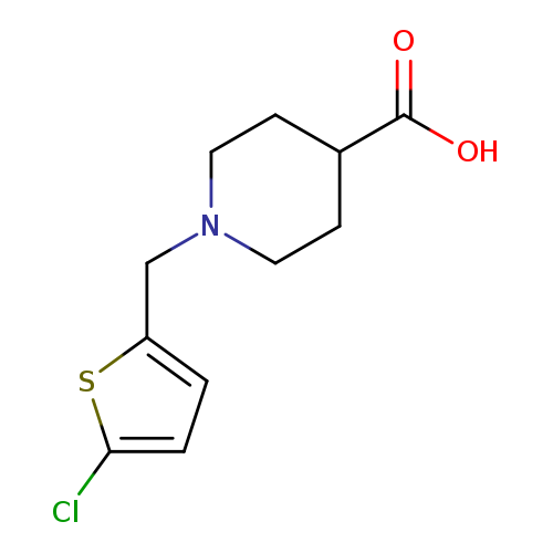 1-[(5-Chlorothiophen-2-yl)methyl]piperidine-4-carboxylic acid