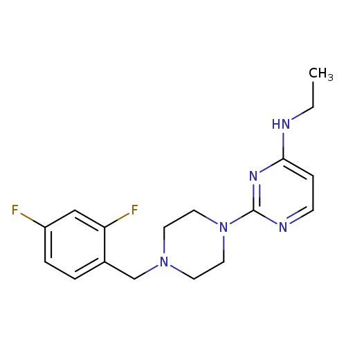 2-{4-[(2,4-difluorophenyl)methyl]piperazin-1-yl}-N-ethylpyrimidin-4-amine