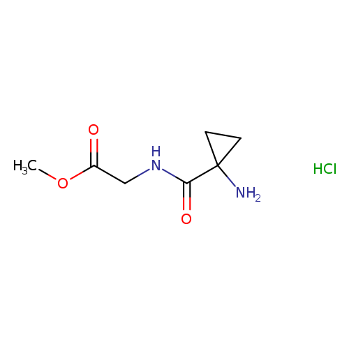 methyl 2-[(1-aminocyclopropyl)formamido]acetate hydrochloride