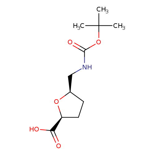 5-({[(tert-butoxy)carbonyl]amino}methyl)oxolane-2-carboxylic acid, cis