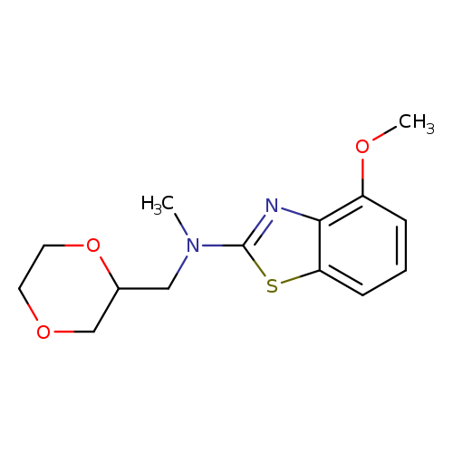 N-[(1,4-dioxan-2-yl)methyl]-4-methoxy-N-methyl-1,3-benzothiazol-2-amine