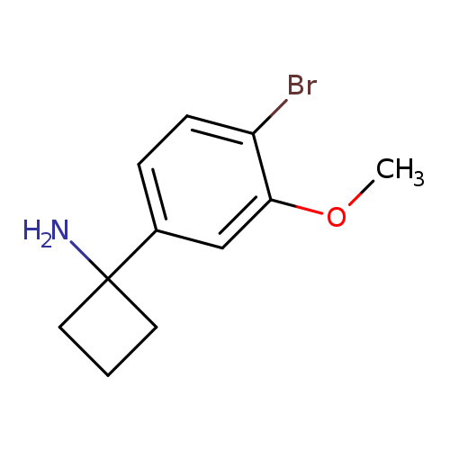 1-(4-bromo-3-methoxyphenyl)cyclobutan-1-amine