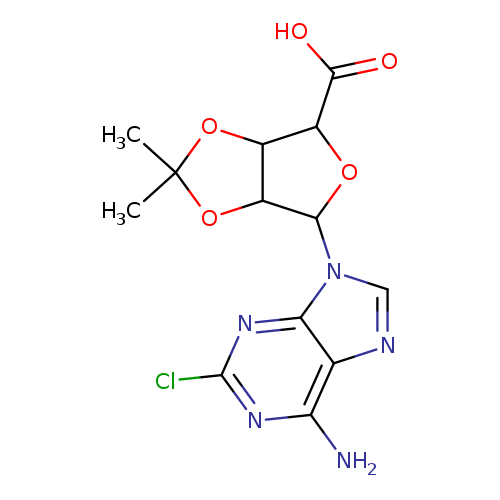2-Chloroadenosine-5'-carboxy-2',3'-acetonide