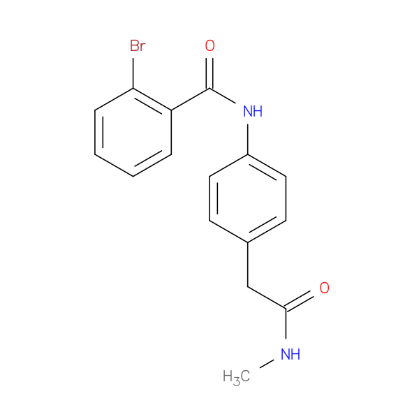 2-bromo-N-{4-[(methylcarbamoyl)methyl]phenyl}benzamide