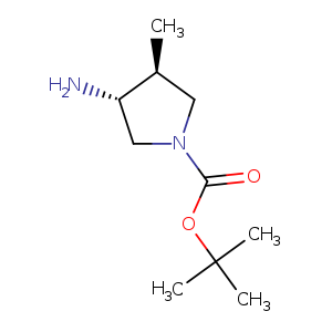 1-Pyrrolidinecarboxylic acid, 3-amino-4-methyl-, 1,1-dimethylethyl ester, (3R,4S)-rel-