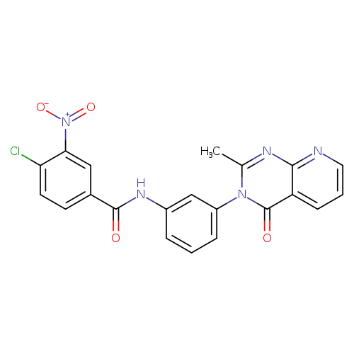 4-chloro-N-(3-{2-methyl-4-oxo-3H,4H-pyrido[2,3-d]pyrimidin-3-yl}phenyl)-3-nitrobenzamide