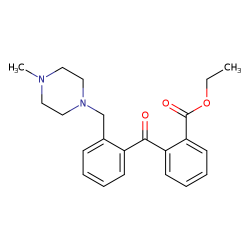 2-CARBOETHOXY-2'-(4-METHYLPIPERAZINOMETHYL) BENZOPHENONE