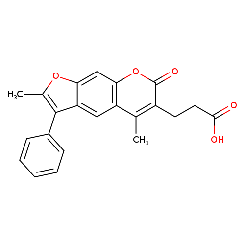 3-(2,5-dimethyl-7-oxo-3-phenyl-7H-furo[3,2-g]chromen-6-yl)propanoic acid