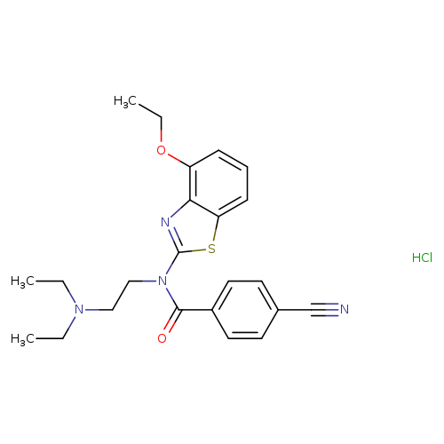 4-cyano-N-[2-(diethylamino)ethyl]-N-(4-ethoxy-1,3-benzothiazol-2-yl)benzamide hydrochloride