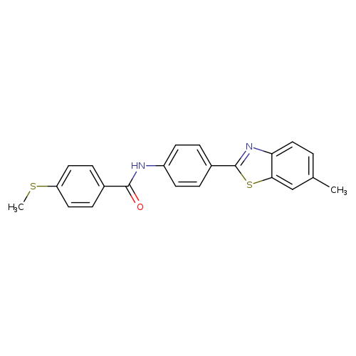 N-[4-(6-methyl-1,3-benzothiazol-2-yl)phenyl]-4-(methylsulfanyl)benzamide