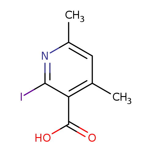 "2-iodo-4,6-dimethylpyridine-3-carboxylic acid"