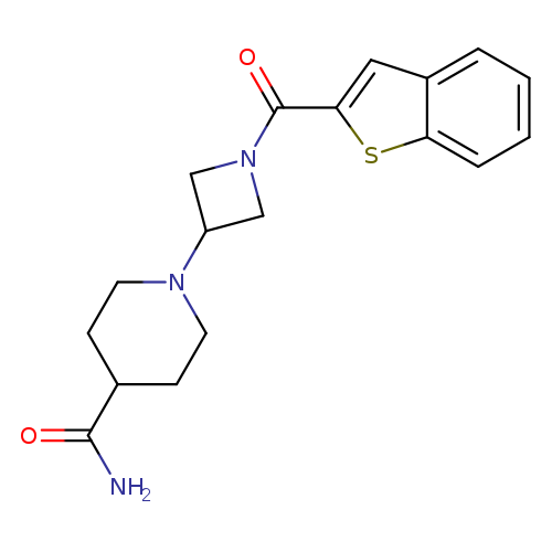 1-[1-(1-benzothiophene-2-carbonyl)azetidin-3-yl]piperidine-4-carboxamide