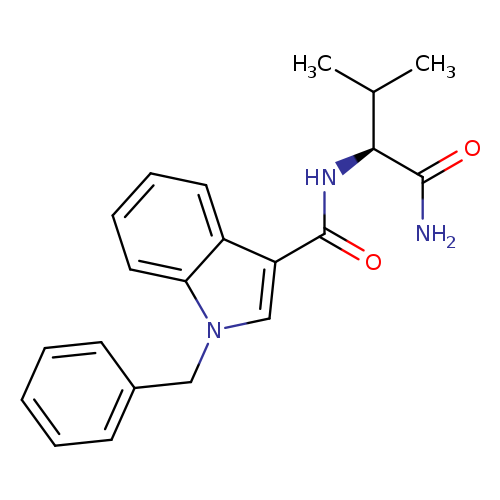 N-[(1S)-1-(aminocarbonyl)-2-methylpropyl]-1-(phenylmethyl)-1H-indole-3-carboxamide