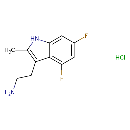 2-(4,6-difluoro-2-methyl-1H-indol-3-yl)ethan-1-amine hydrochloride