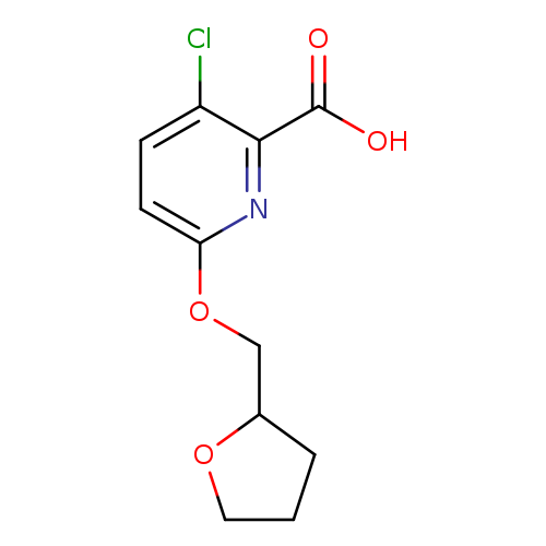 3-chloro-6-(oxolan-2-ylmethoxy)pyridine-2-carboxylic acid
