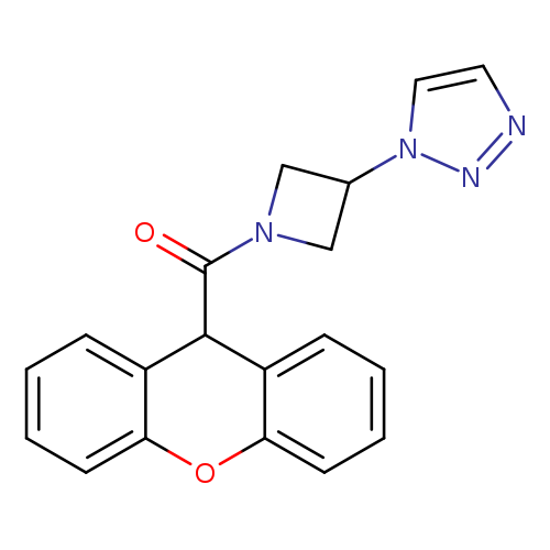 1-[1-(9H-xanthene-9-carbonyl)azetidin-3-yl]-1H-1,2,3-triazole