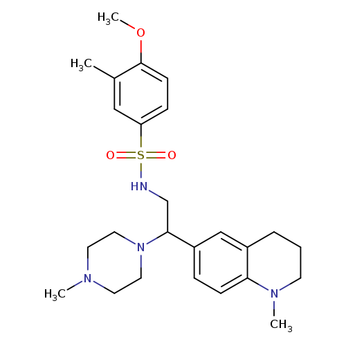 4-methoxy-3-methyl-N-[2-(1-methyl-1,2,3,4-tetrahydroquinolin-6-yl)-2-(4-methylpiperazin-1-yl)ethyl]benzene-1-sulfonamide