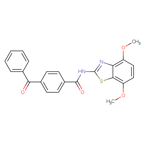4-benzoyl-N-(4,7-dimethoxy-1,3-benzothiazol-2-yl)benzamide