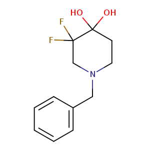 1-Benzyl-3,3-difluoropiperidine-4,4-diol