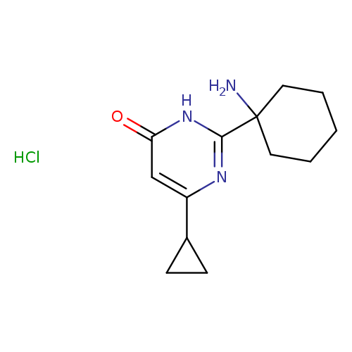 2-(1-aminocyclohexyl)-6-cyclopropyl-3,4-dihydropyrimidin-4-one hydrochloride