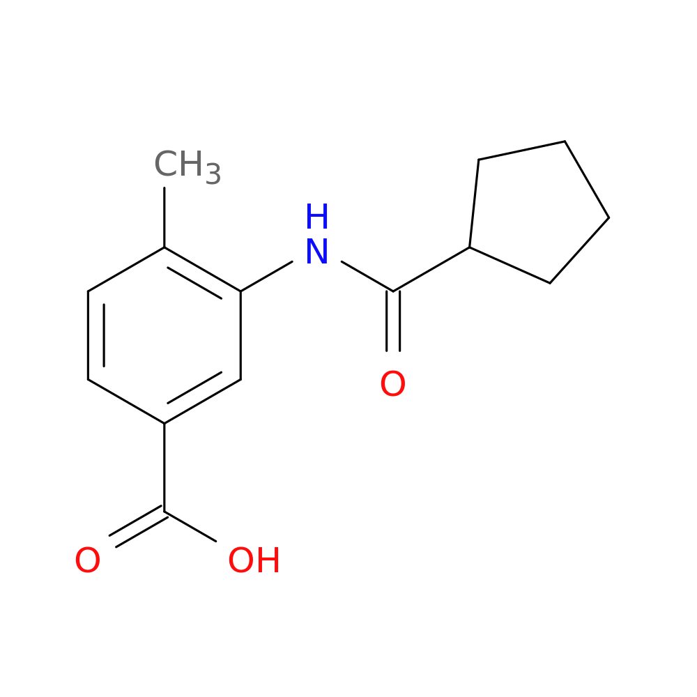 3-[(cyclopentylcarbonyl)amino]-4-methylbenzoic acid
