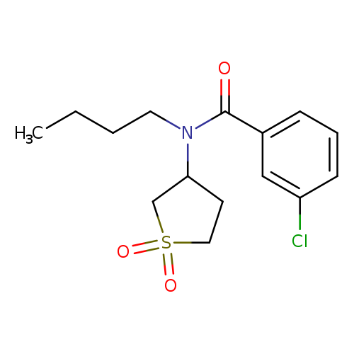 N-butyl-3-chloro-N-(1,1-dioxo-1lambda6-thiolan-3-yl)benzamide