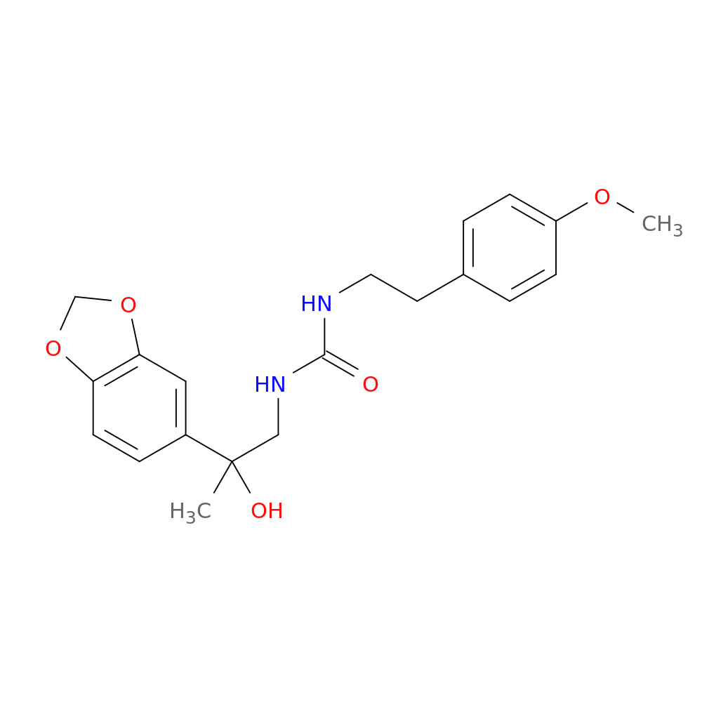 3-[2-(2H-1,3-benzodioxol-5-yl)-2-hydroxypropyl]-1-[2-(4-methoxyphenyl)ethyl]urea